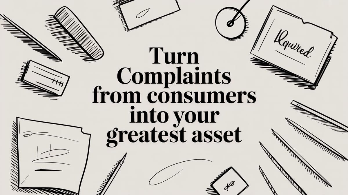 Turn Complaints from Consumers into Your Greatest Asset
