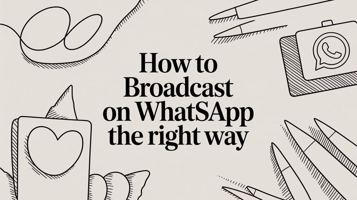 How to Broadcast on WhatsApp The Right Way