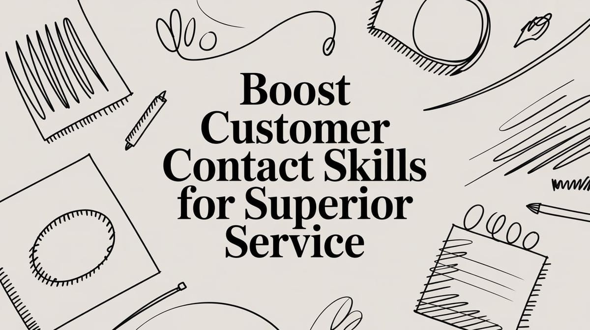 Boost customer contact skills for superior service