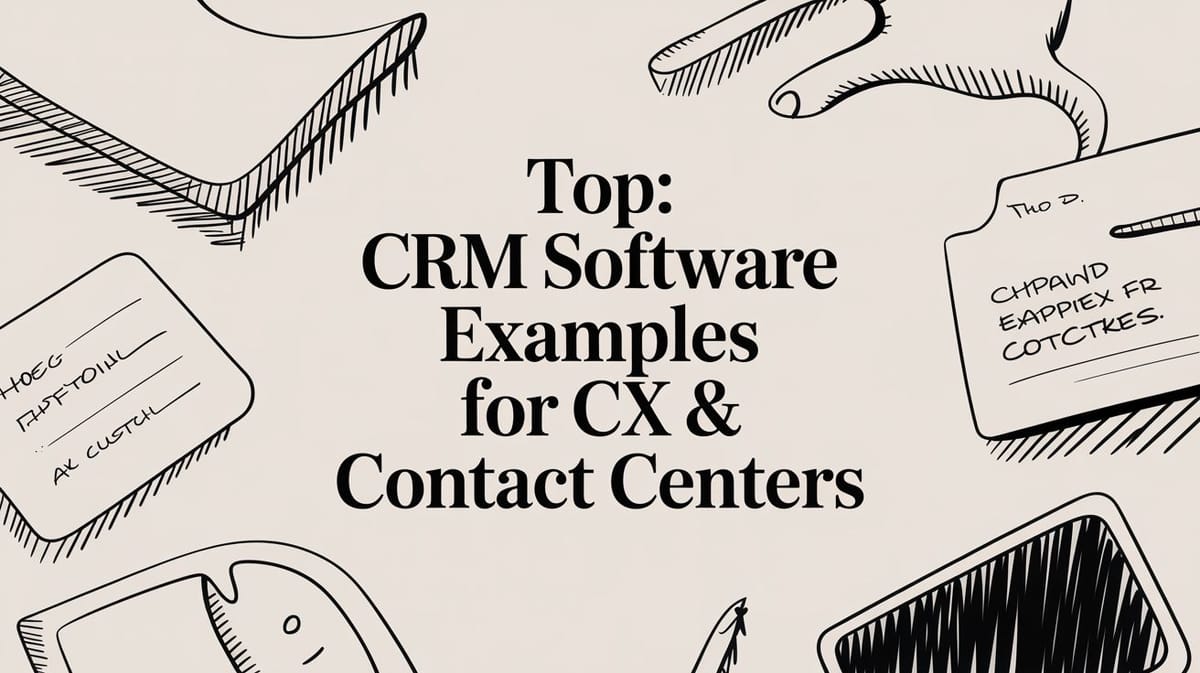Top CRM software examples for CX & Contact Centers