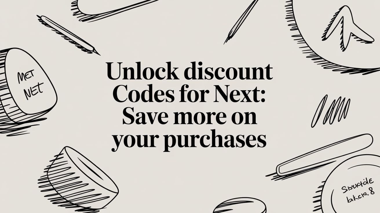 Unlock discount codes for next : Save More on Your Purchases
