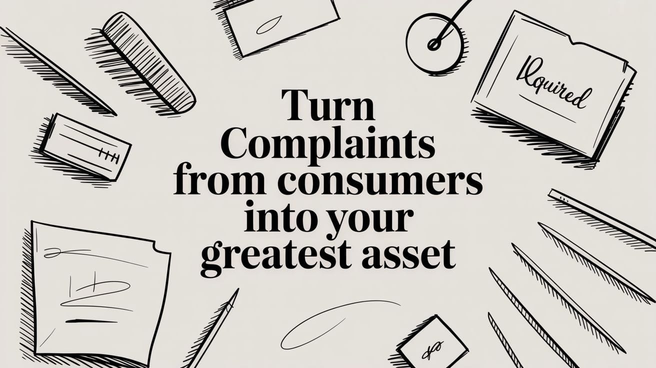 Turn Complaints from Consumers into Your Greatest Asset