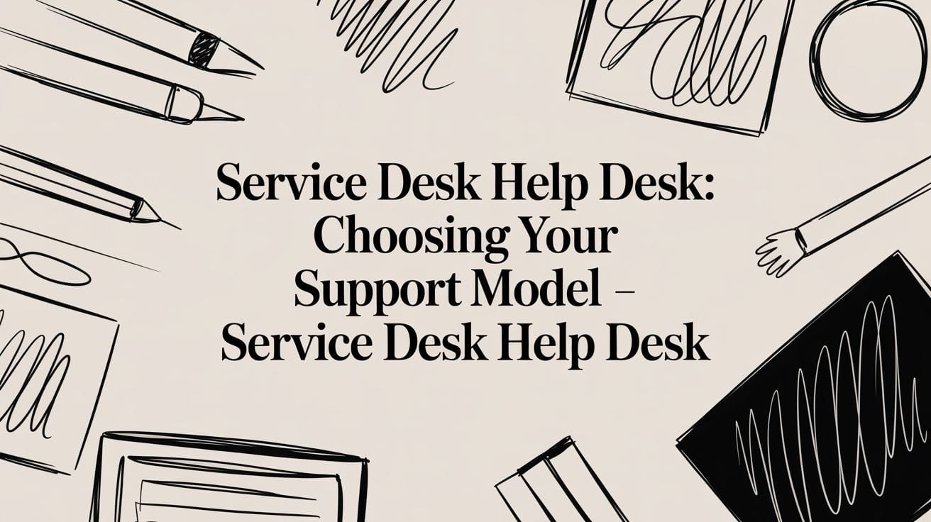Service Desk Help Desk: Choosing Your Support Model - service desk help desk Post image