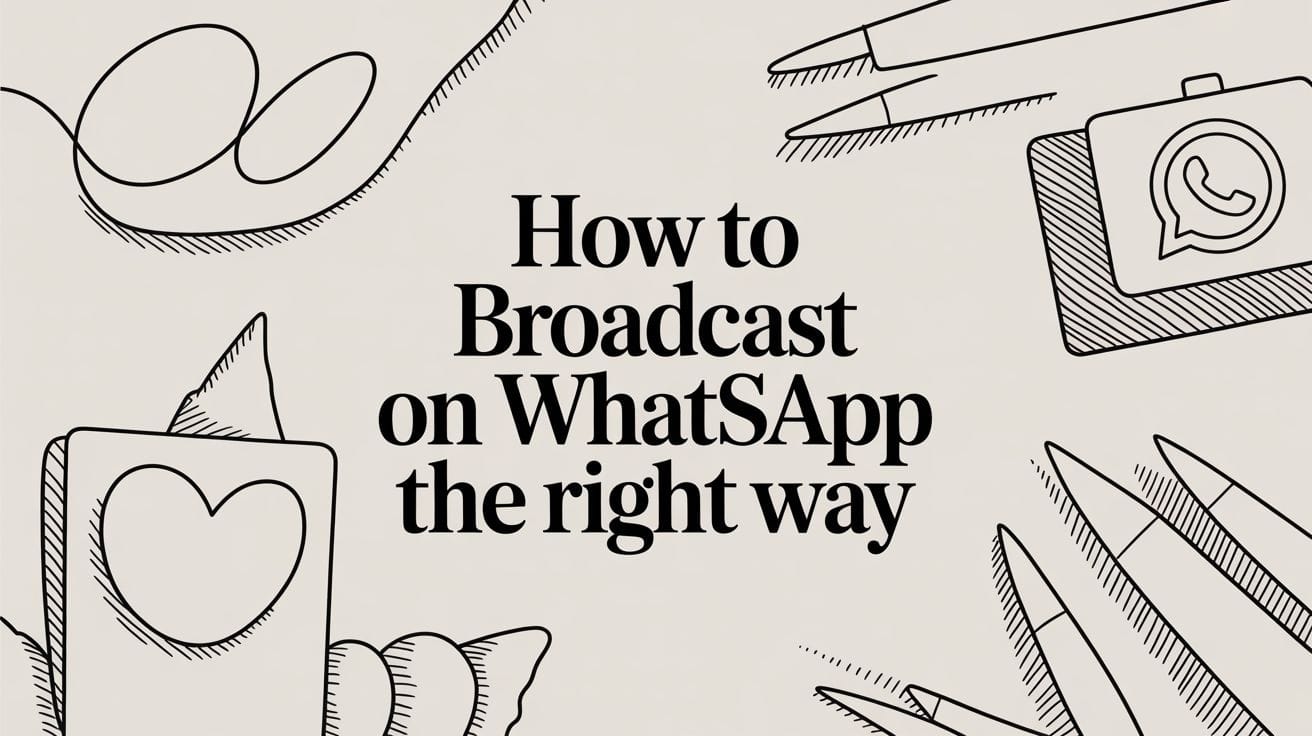 How to Broadcast on WhatsApp The Right Way Post image