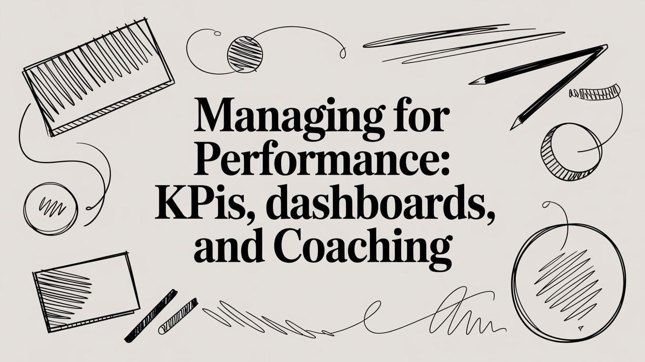 Managing for Performance: KPIs, Dashboards, and Coaching Post image
