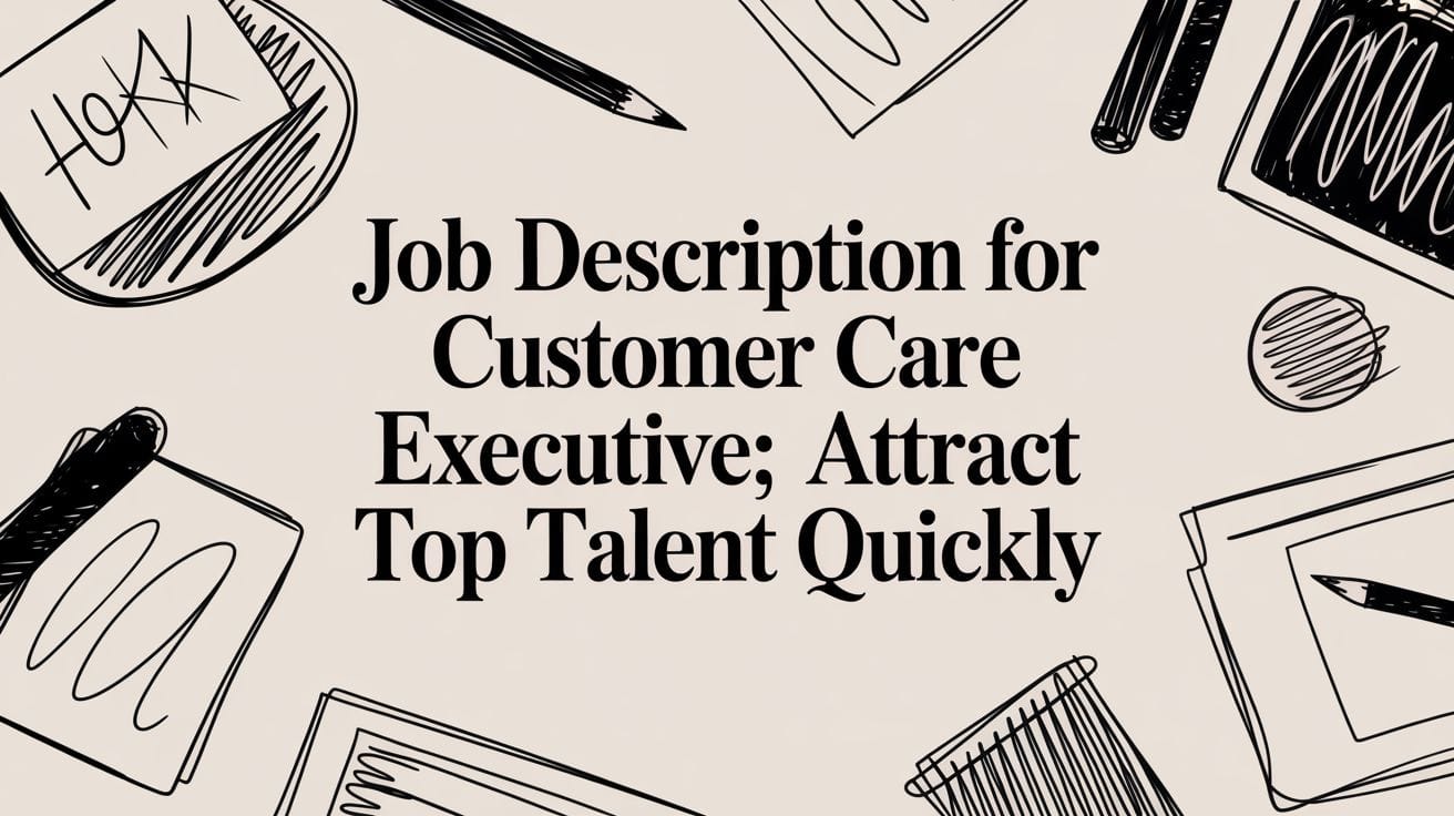 Job Description for Customer Care Executive: Attract Top Talent Quickly